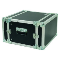 Flight case 6U a rack 19', profondità utile corpo 25 cm.